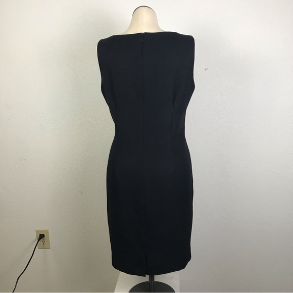 Ks Womens Collection Sheath Dress Size 14W Color Black With Blue 100% Polyester - Picture 3 of 10